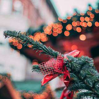 Blurred Christmas wallpaper