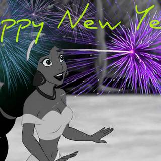 Princess Happy New Year wallpaper