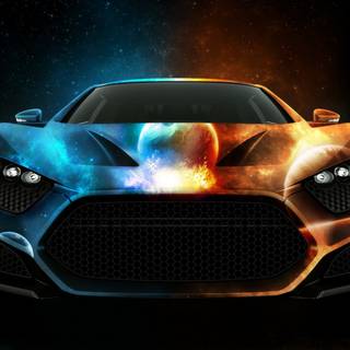 Space cars wallpaper