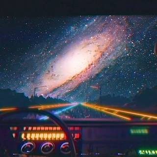 Space cars wallpaper