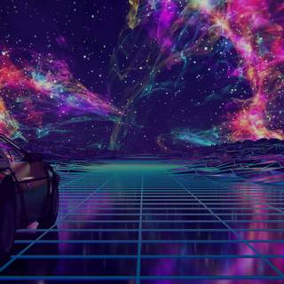 Space cars wallpaper