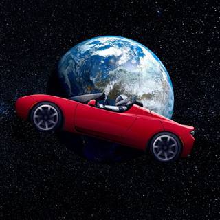 Space cars wallpaper