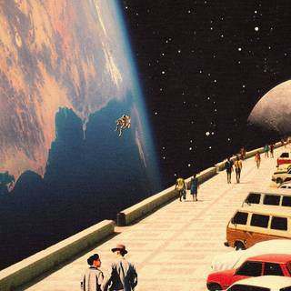 Space cars wallpaper