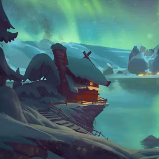 1920x1080 winter cabin wallpaper