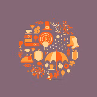 Thanksgiving minimalist desktop wallpaper