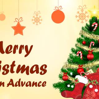 Advance Merry Christmas wallpaper