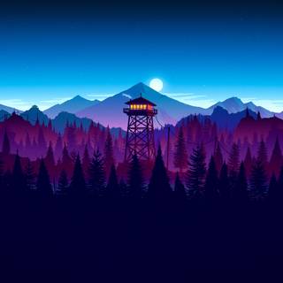Blue firewatch wallpaper
