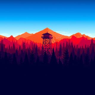 Blue firewatch wallpaper