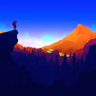 Blue firewatch wallpaper