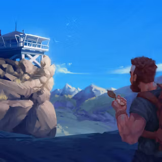 Blue firewatch wallpaper