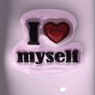 I heart myself wallpaper