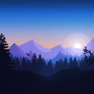 Blue firewatch wallpaper