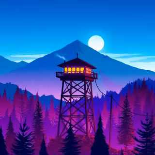 Blue firewatch wallpaper