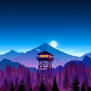 Blue firewatch wallpaper
