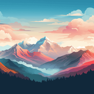 Mountain view 4k wallpaper