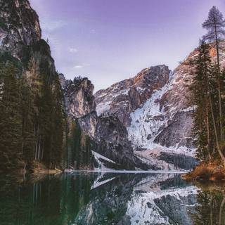 Mountain view 4k wallpaper