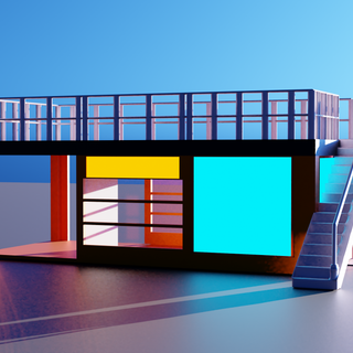 Modern house 4k wallpaper