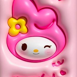 My Melody collage wallpaper