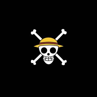 One Piece logo 4k wallpaper