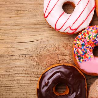 Donuts 4k wallpaper