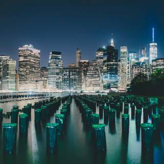 NYC night 4k wallpaper