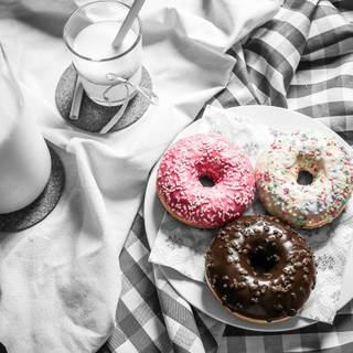 Donuts 4k wallpaper