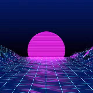 Neon lofi wallpaper