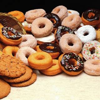 Donuts 4k wallpaper