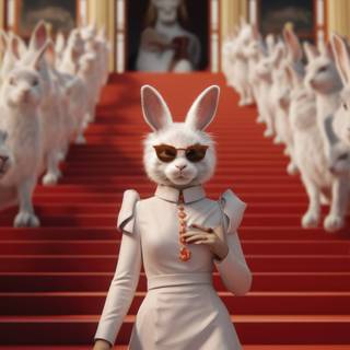 4k rabbit wallpaper