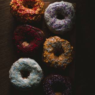Donuts 4k wallpaper