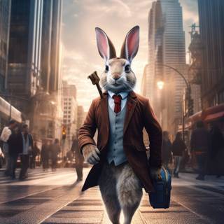 4k rabbit wallpaper