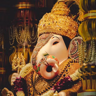Ganesh black phone wallpaper