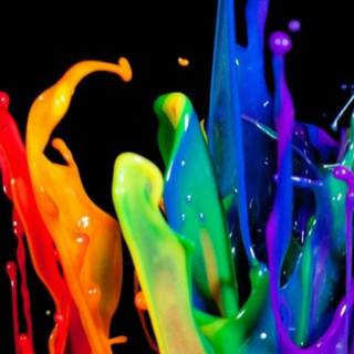 iPhone paint wallpaper