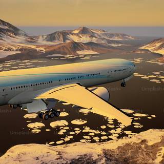 Phone airplane wallpaper