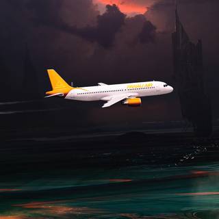 Phone airplane wallpaper