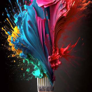 iPhone paint wallpaper