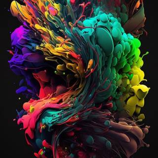 iPhone paint wallpaper
