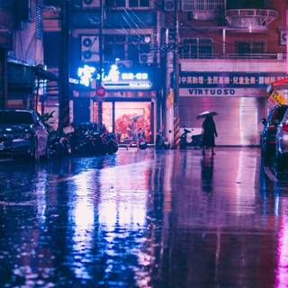 Rain laptop wallpaper