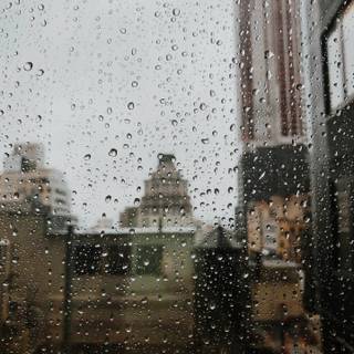 Rainy glass wallpaper