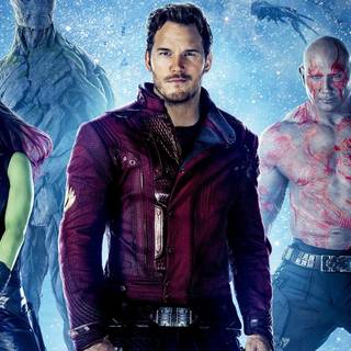 Star Lord and Gamora desktop wallpaper