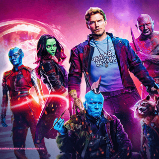 Star Lord and Gamora desktop wallpaper