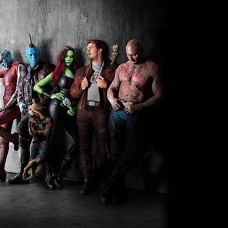 Star Lord and Gamora desktop wallpaper