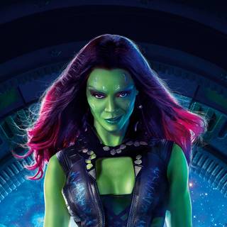 Star Lord and Gamora desktop wallpaper