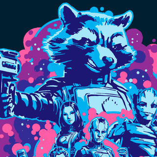 Star Lord and Gamora desktop wallpaper