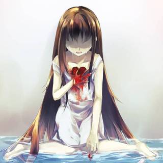 Hearts anime girl wallpaper