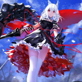 Anime girl cyborg wallpaper