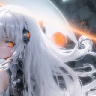 4k PC girl cartoon wallpaper
