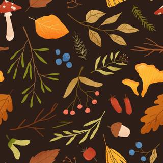 Dark autumn art wallpaper