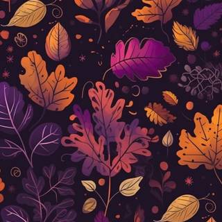 Dark autumn art wallpaper