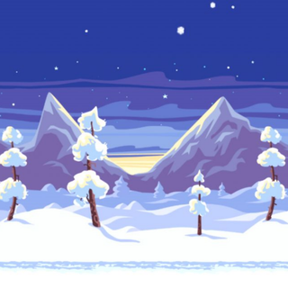 Angry Bird winter wallpaper